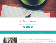 Tablet Screenshot of kathryncooperwrites.com